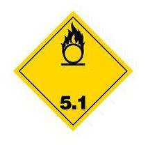 étiquette matières dangereuses classe 5 comburantes